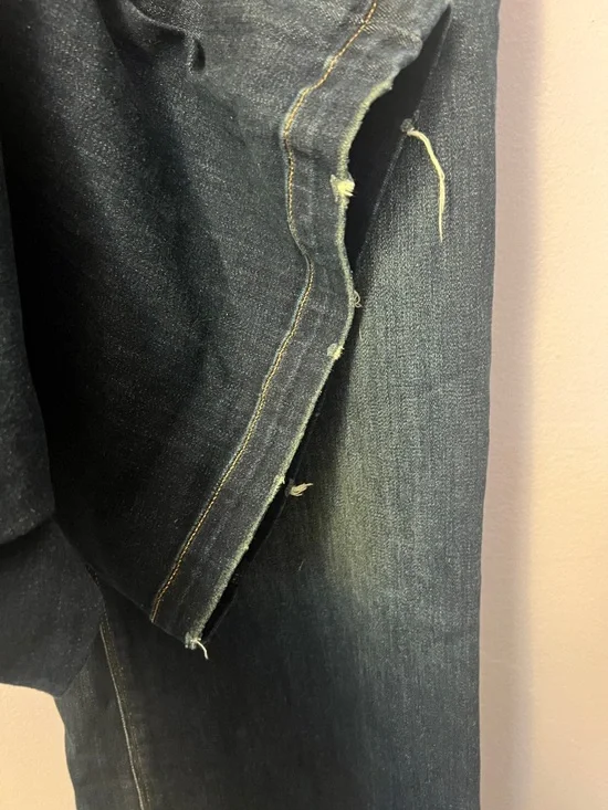 EXPRESS 🔥 High-Rise Wide Leg Jeans in Dark Blue Wash - Picture 5 of 5